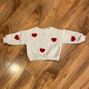 Zara Heart Valentines Sweater